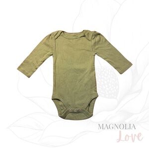 🫒 Cloud Island Olive Baby One Piece Bodysuit Onesie Boys Unisex 3-6M